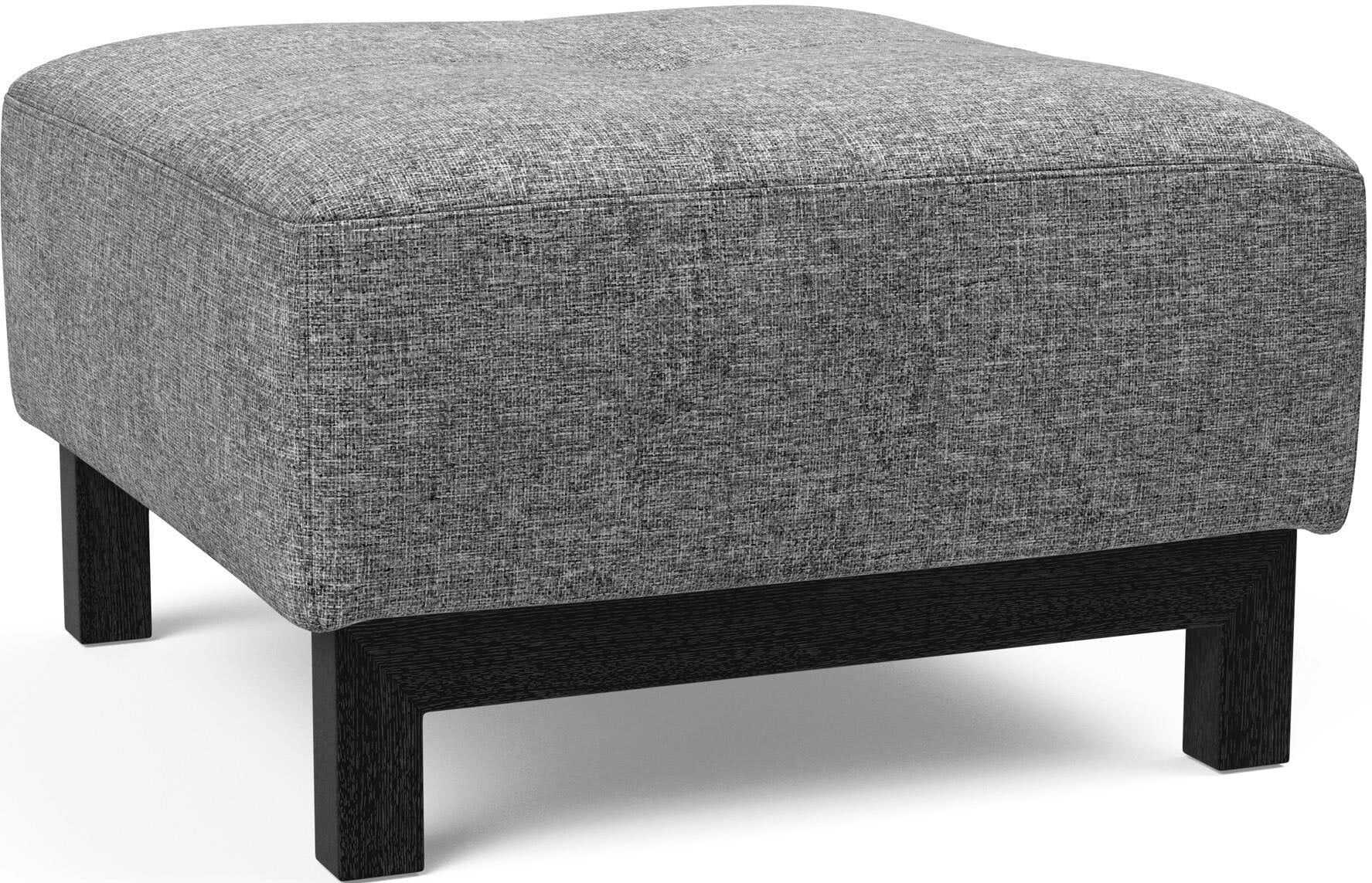 Polsterhocker INNOVATION LIVING ™, grau, B:65cm H:40cm T:65cm, 100% Polyester, Hocker, Polsterhocker, moderner Stil, vielseitig einsetzbar
