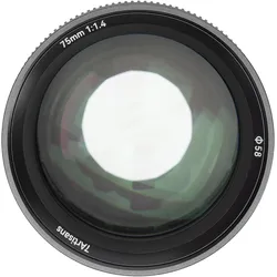 7artisans 75mm F1.4 Nikon (Z Mount) (Nikon Z, Vollformat), Objektiv, Schwarz