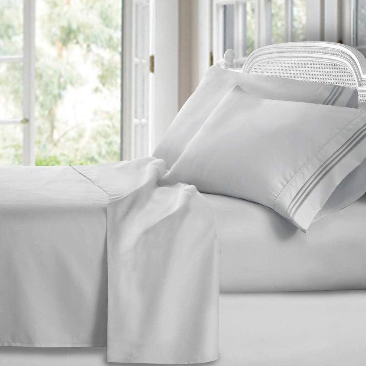 Luxe Beddengoed Set Split King - Zilvergrijs