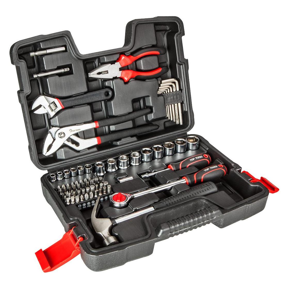 TOP Socket set 1/4 ", 1/2" 81 pcs. (81 Teile) (TOP-38D510)