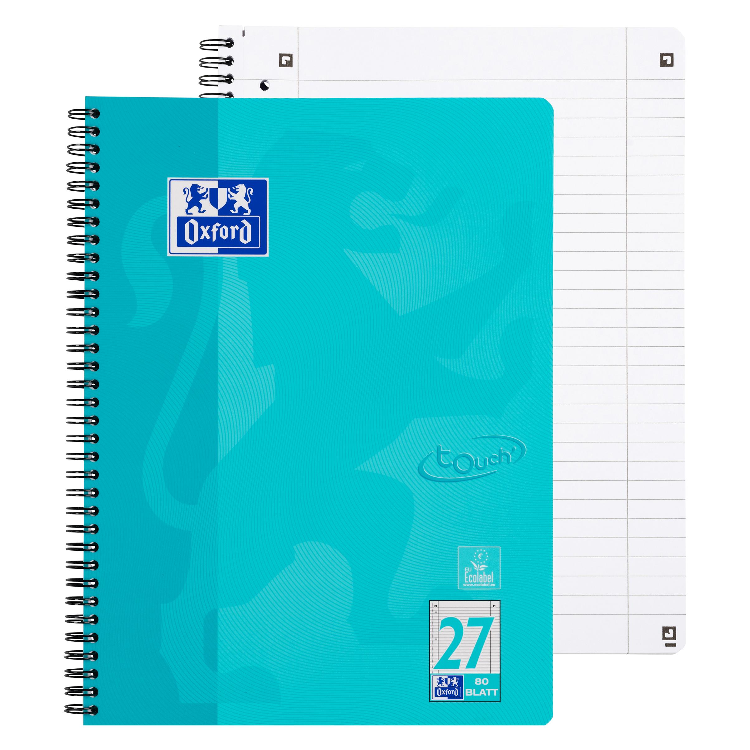 Oxford Collegeblock Touch (A4+, Liniert, Harter Einband) (400086492)