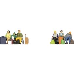 NOCH TT Sitzende Reisende Fertigmodell, Kunststoffmodell, Sitzend, handbemalt 0045213