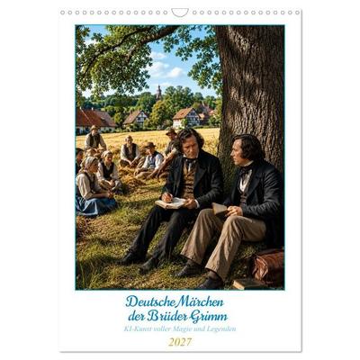 Deutsche Märchen der Brüder Grimm (Wandkalender 2027 DIN A3 hoch), CALVENDO Monatskalender
