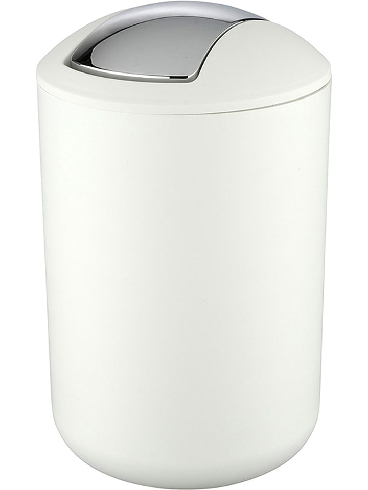 Wenko Schwingdeckeleimer "Brasil" in Weiß - 6,5 l - onesize