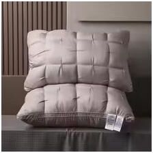 Inspired Finds Luxurious 5 Star Hotel Quality Pillow Deep Sleep Neck Support, Non Collapse Core, 20x30 Inches 2pcs Gray 30.31 20.08 In
