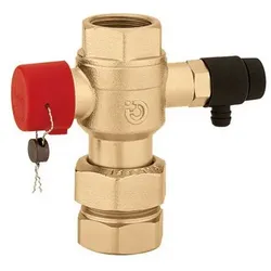 Caleffi Kappenventil 558060 1", mit Entleerung, für Ausdehnungsgefäße