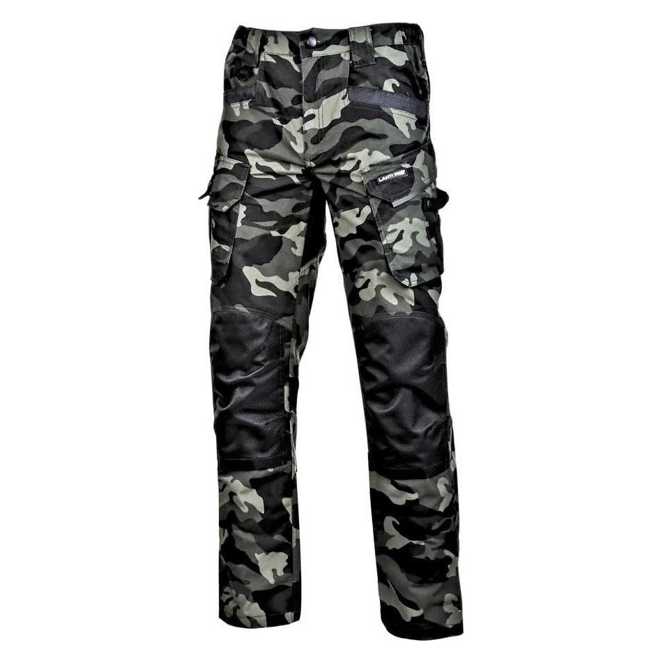 Lahti Pro Kampfhose - Grünes Tarnmuster - Verstärkte Nähte - XL - CE (XL) (44397034)