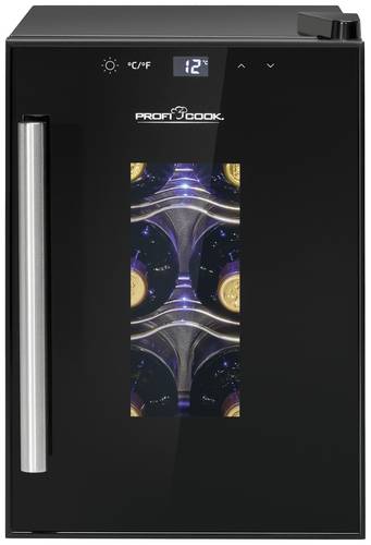 Profi Cook PC-WK 1230 Glaskühlschrank 17l EEK: G (A - G) Standgerät Schwarz