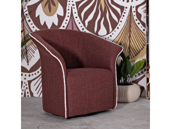 Fauteuil pivotant Sienne Bordeaux