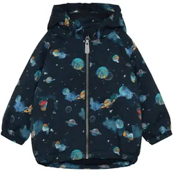 Colorkids Winterjacke mit abnehmbarer Kapuze Weltall, blau | mehrfarbig, 92