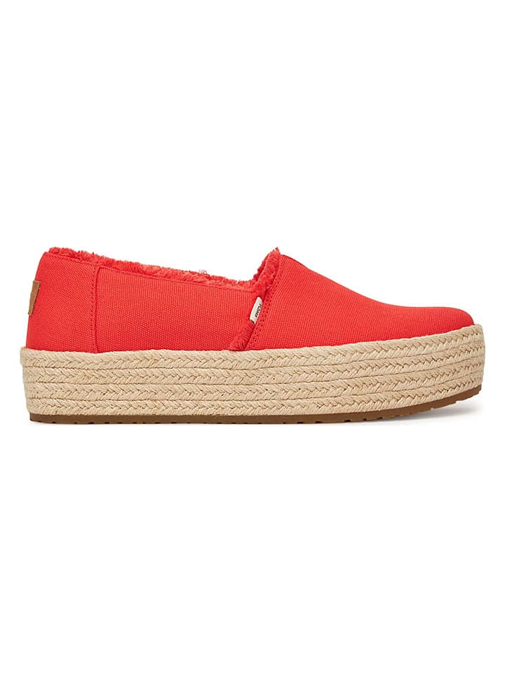 TOMS Espadrilles in Rot - 38,5