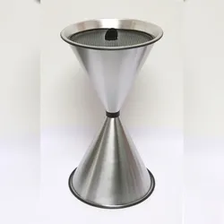 Stand Aschenbecher Diabolo 71x40cm Aluminium inkl. 25kg Quarzsand SZAGATO Aschenbecher groß Standaschenbecher außen Aschenbecher stehend draußen