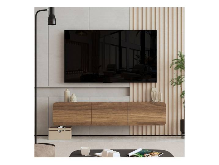 Brandloop Lowboard Brandloop Trois TV-Lowboard hängend 167 cm, Walnussoptik