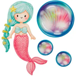Mono-Quick Applikations-Set "Meerjungfrau", Größe: 4–18 cm, Inhalt: 4 Stück