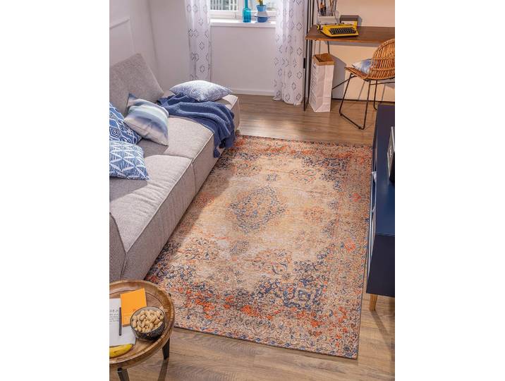 Kurzflorteppich Kirman Multicolor/Multicolor 290 x 400cm Mischgewebe
