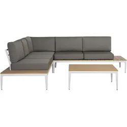 LOUNGE-SET 4-Sitzer grau Positano
