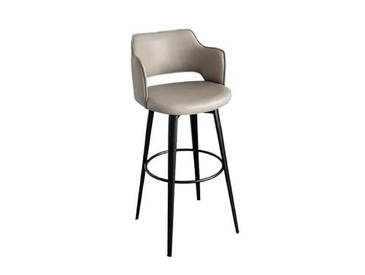 Barstühle Drehbare Barhocker, Thekenstühle, , Rückenlehnenstühle(Grigio)