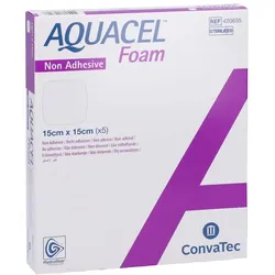 Aquacel Foam Nicht adhäsiv 15x15 cm Verb 5 St