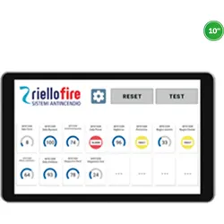 RielloFire 10" Touch-Bedientableau BRC10 für Linear-Rauchmelder