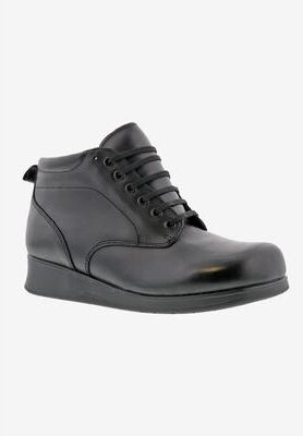 Women's Sedona Orthotic Bootie by Drew in Black Leather (Size 10 XW)