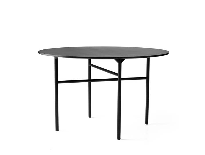 Audo Copenhagen Table ronde Snaregade Noir, Ø120 cm