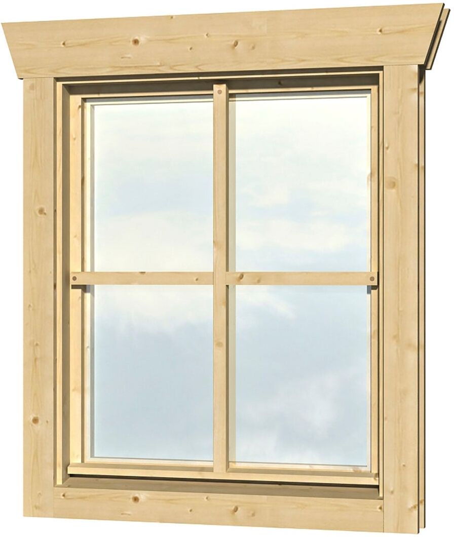 Fenster SKANHOLZ "Einzelfenster", beige (natur), B:57,5cm H:70,5cm, Glas, Massivholz, Fenster, Anschlag links