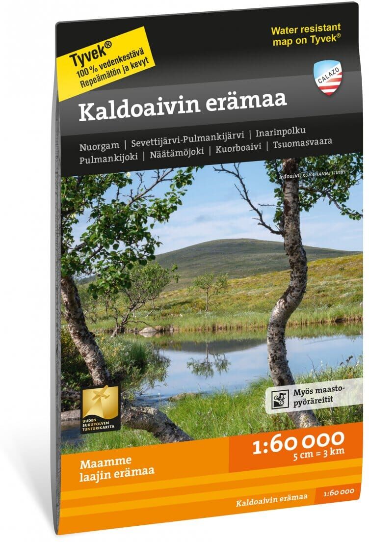 Carte de plein air - Kaldoaivin erämaa (Finlande)   Calazo
