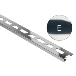 Schlüter Systems QUADEC-E Abschlussprofil Edelstahl V2A E - Edelstahl Höhe: 11 mm Länge: 2,5 m