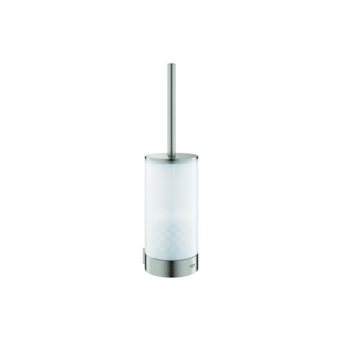 Grohe Selection WC-Bürstengarnitur 41076DC0 supersteel, Glas, Wandmontage, verdeckte Befestigung