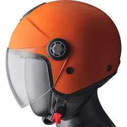 GMS-Moto Gelato Peach, Jethelm - Dunkelorange - L