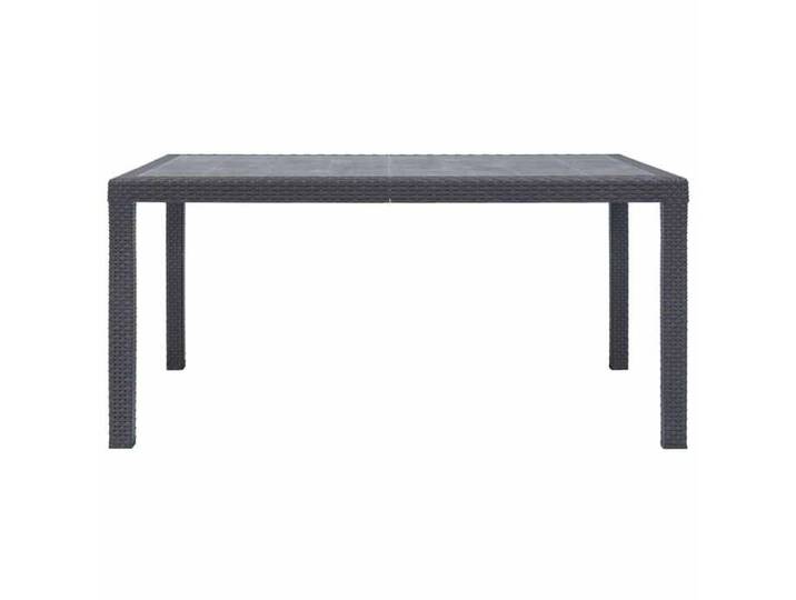 Mobilier de jardin - HAOSHOP - Table de jardin Marron 150x90x72 cm Plastique Aspect de rotin&01_14953