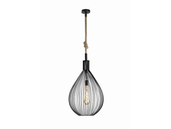 Fischer & Honsel Pendelleuchte Rope, Schwarz, Weiß, Sandfarben, Kunststoff, 150 cm, Lampen & Leuchten, Innenbeleuchtung, Hängeleuchten, Pendelleuchten