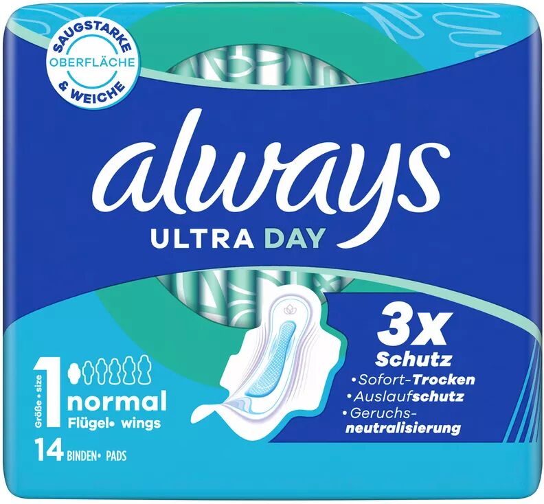 Always - Ultra Day Damenbinden Normal (Grösse 1), 14 Stück