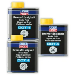 3x Bremsflüssigkeit LIQUI MOLY 3085 DOT 4 Bremsen Flüssigkeit Brake Fluid 500ml