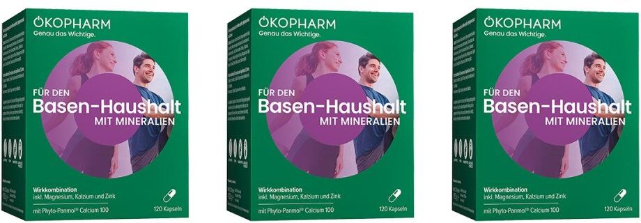 Ökopharm für den Basen-Haushalt mit Mineralien Kapseln 3x120stk