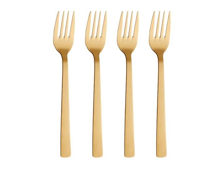 Aida Fourchette Raw, lot de 4 Or