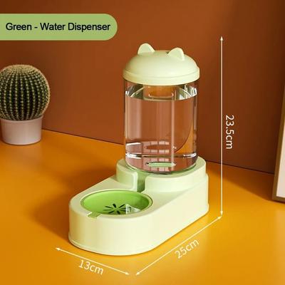Inspired Finds Cute Cat Shaped Automatic Pet Feeder & Water Dispenser Set g Water Dispenser