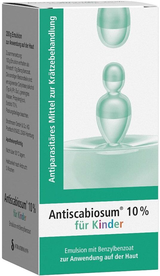 Antiscabiosum 10% für Kinder zur Krätzebehandlung