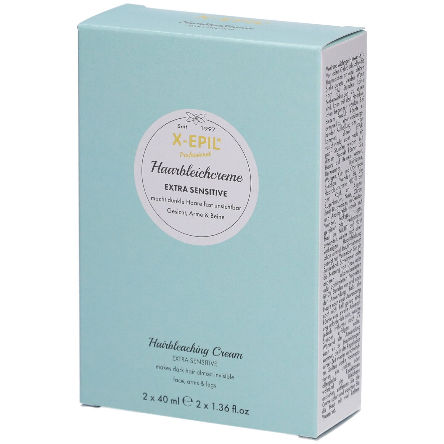 X-Epil Haarbleichcreme 2x40 ml Creme