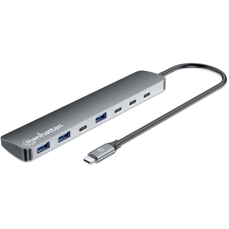 Manhattan 7-Port USB-C/USB-A Hub 4+3 mit Power Delivery