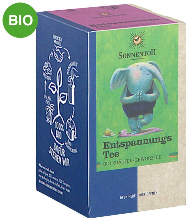 SONNENTOR Entspannungstee Bio Gewürz Kräutertee 18stk
