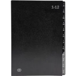 Soennecken, Mappe, Pultordner oeco 3425 1-12 12tlg schwarz (A4)