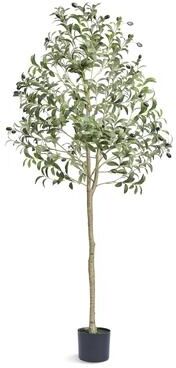 Kodotan sofa Artificial Olive Tree, 5 FT Tall Faux Plant, Secure PE Material & Anti-Tip Tilt Protection Low-Maintenance Plant, Lifelike Green