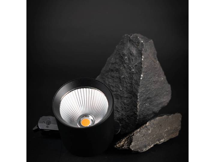 The Light Group SLC LED-Schienenspot Fox, schwarz, 3.000 K, 3-Phasen-Schiene Fox, schwarz, für Wohn- / Esszimmer, Aluminium