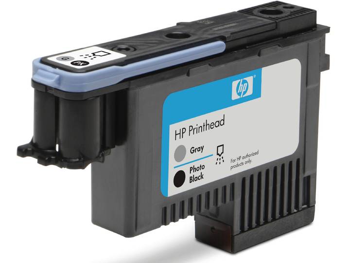 HP 72 Tête d'impression authentique C9380A - Noir photo / Gris