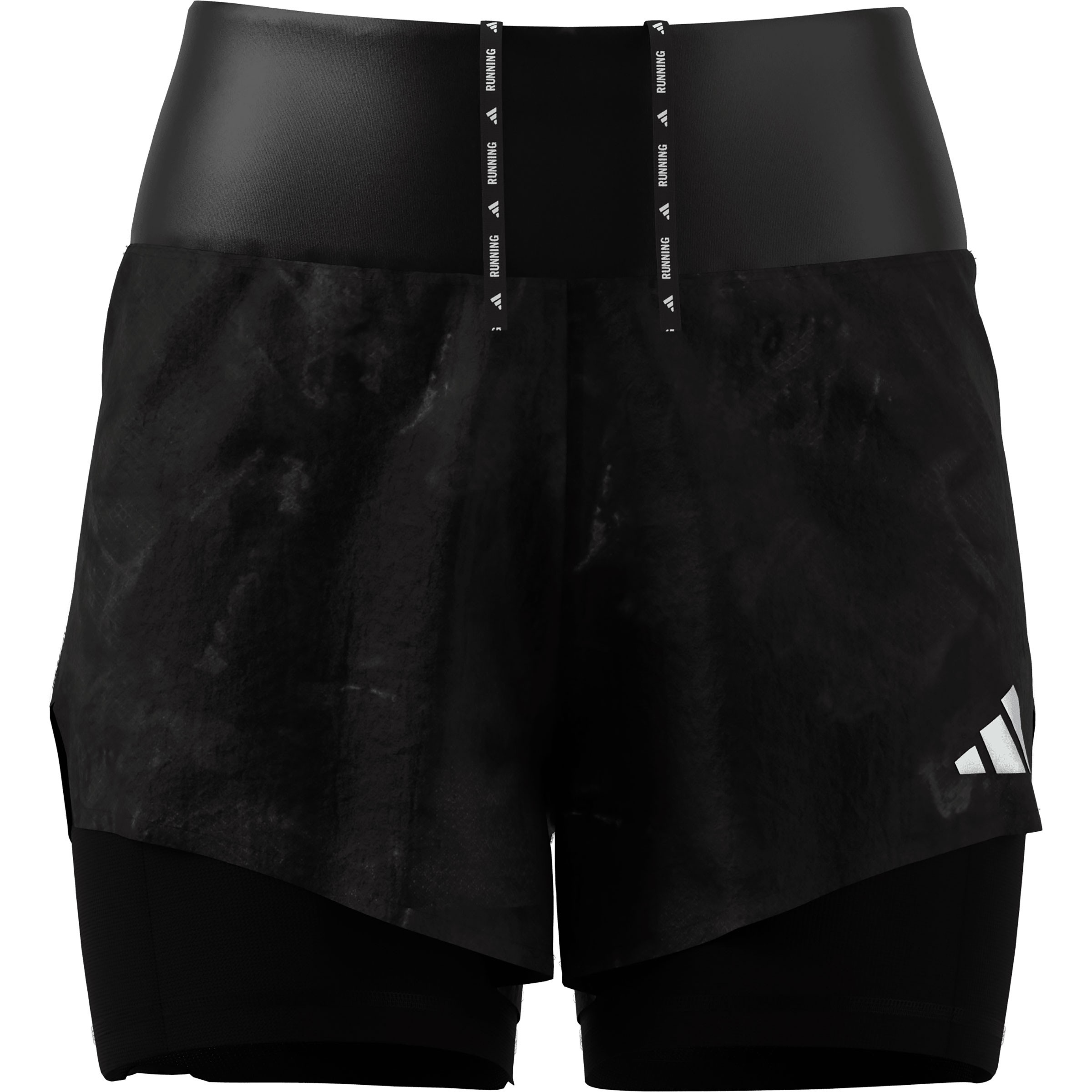 adidas Spray Dye 2in1 Damen Laufhose schwarz Größe M Laufen | Trailrunning Elastisch