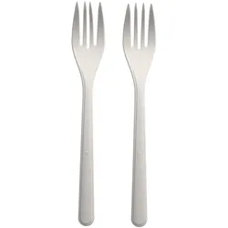 Papstar 50x BIO-Gabeln Mehrweg 185mm aus BIO-PP extra stabil weiss