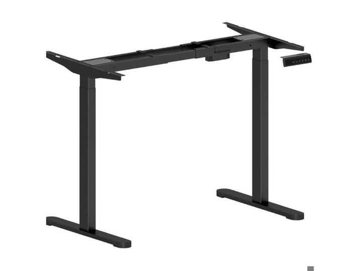 Piètement de bureau électrique - 2 moteurs - 3 mémoires - acier noir - réglable en hauteur