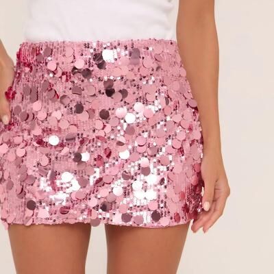 LightInthebox Samba Dancewear Sequin A-Line Skirt Hip-Hugging Mini-Length Hot-Girl Short Skirtl Performance Costume
