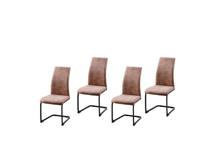 HTI-Living Freischwinger Schwingstuhl SallyP Braun (Set, 4 St), Freischwinger Esszimmerstuhl